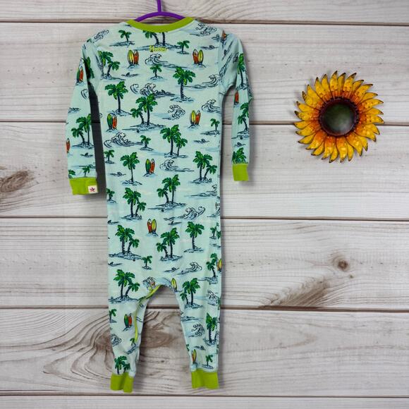 Hatley Baby Boys Girls Organic Cotton Palm Tree Surf Pajamas 12-18m - Picture 3 of 3